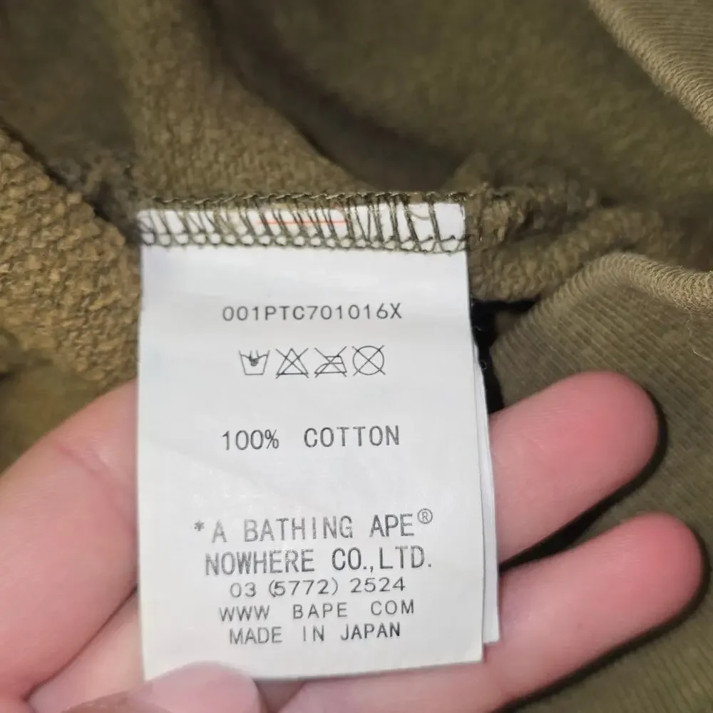 A Bathing Ape Camo Jogger Sweatpants Mens Size XL